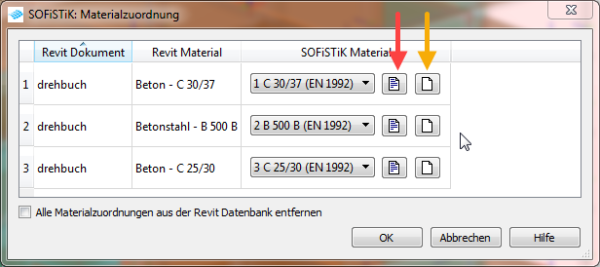 SOFiSTiK: Materialzuordnung