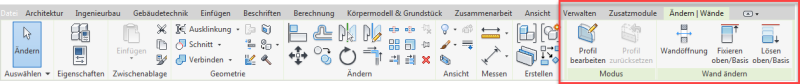 Kontextabhängige Multifunktionsleiste